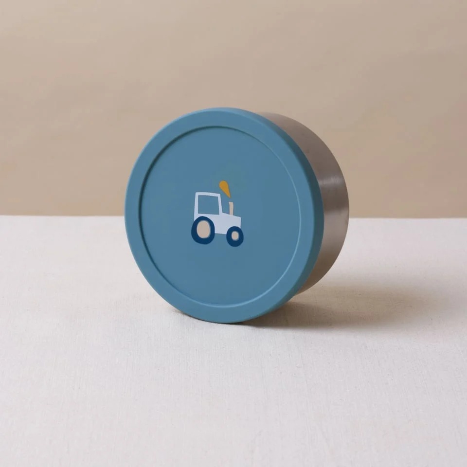 קופסא עגולה מנירוסטה 400 מ